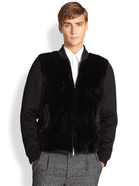 fendi mink bomber jacket